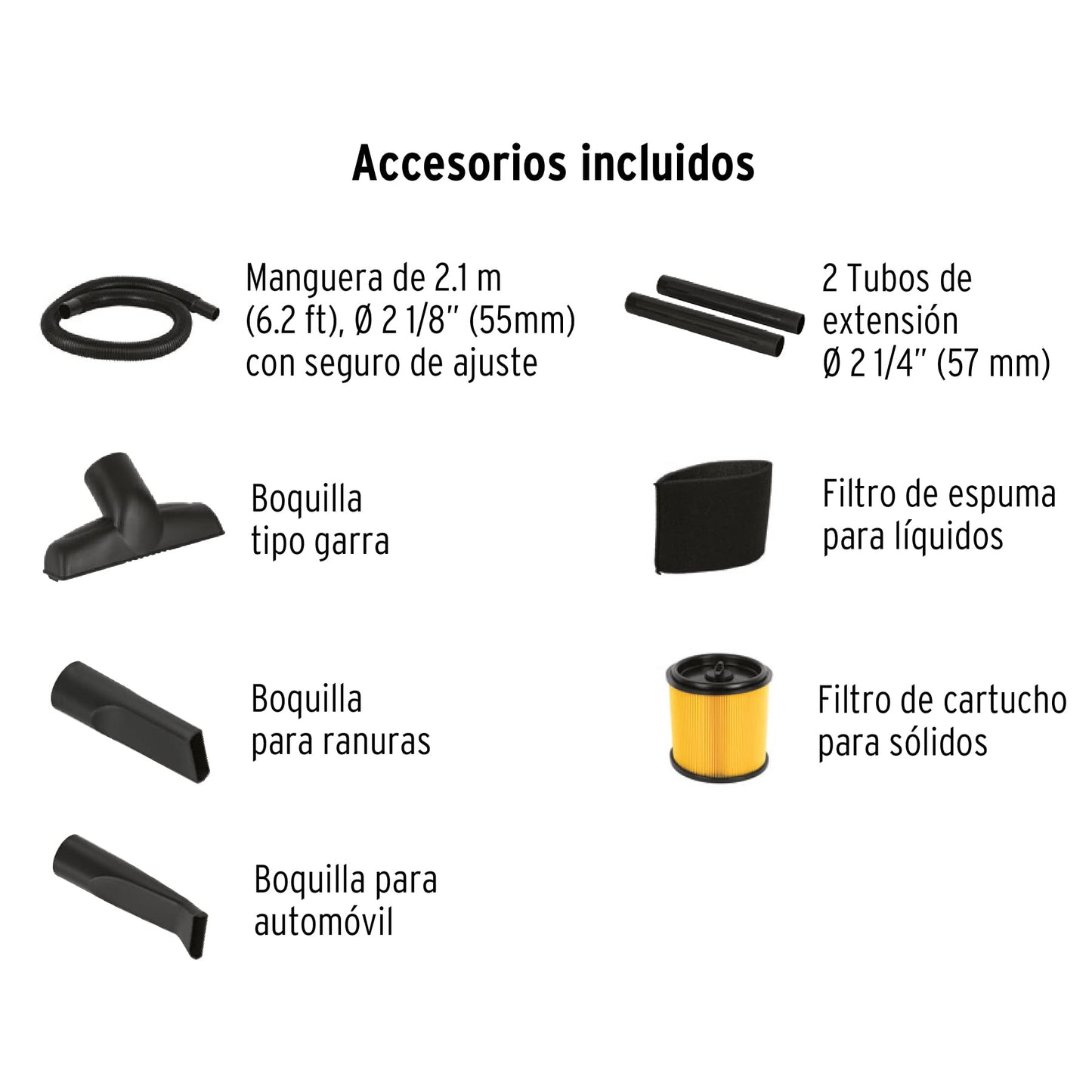 Aspiradora Truper plástica 12 GAL sólidos y líquidos