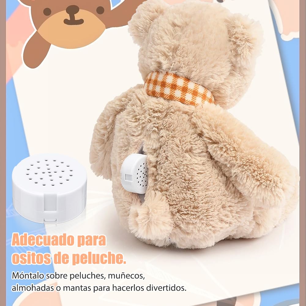 Grabadora de Voz HETIE Blanca de 60 Segundos para Peluche