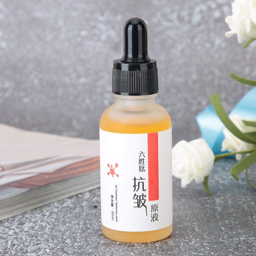 Suero Facial Antiarrugas de Seis Péptidos 30 ml Hidratante Antienvejecimiento para el Cuidado de la Piel