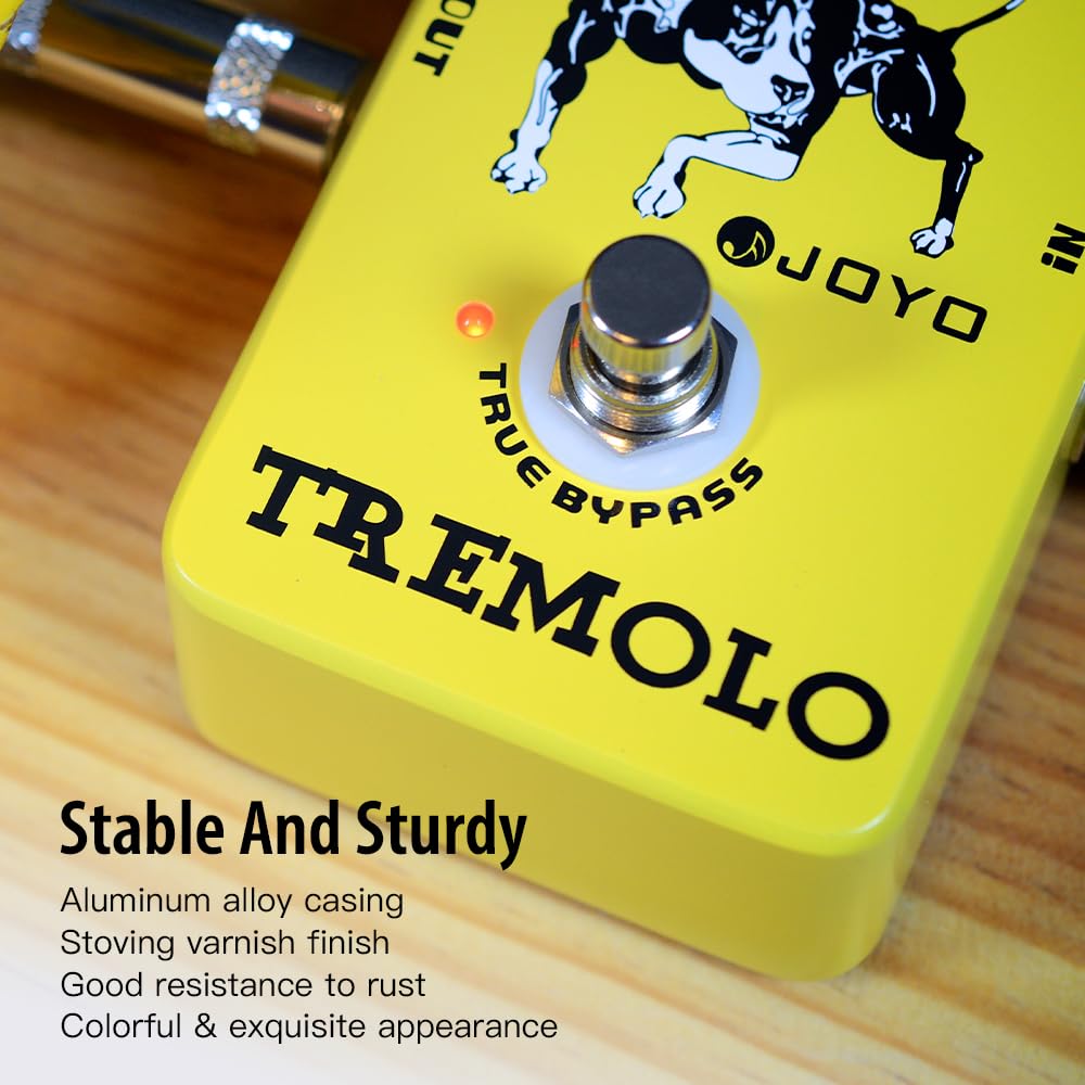 JOYO Tremolo Effect Pedal Amado Viejo Amps Fotoeléctrico Tubo de circuito Tremolo para Efecto Guitarra Eléctrico - True Bypass (JF-09)
