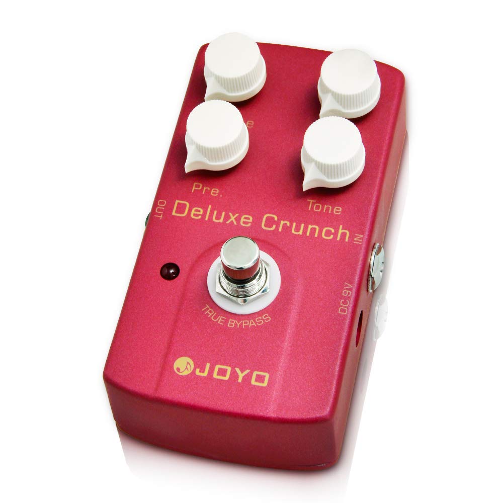JOYO - Pedal de efecto distorsión crujiente como amplificadores clásico o de alta ganancia para guitarra eléctrica - True Bypass (Deluxe Crunch JF-39)