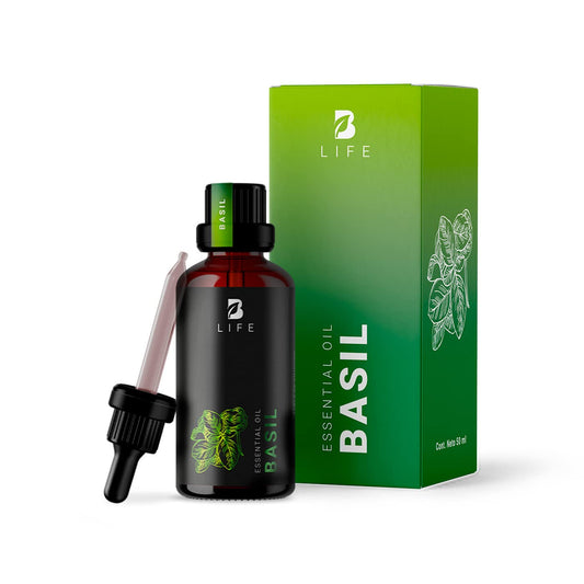 Aceite Esencial B Life Albahaca Aromalogía 50 ml Ingredientes Puros y Naturales