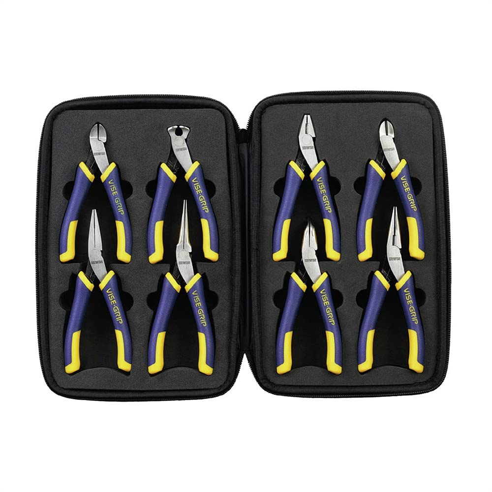 Irwin Industrial Tools Juego de mini tenazas Pro con estuche, 8 piezas, (2078714)