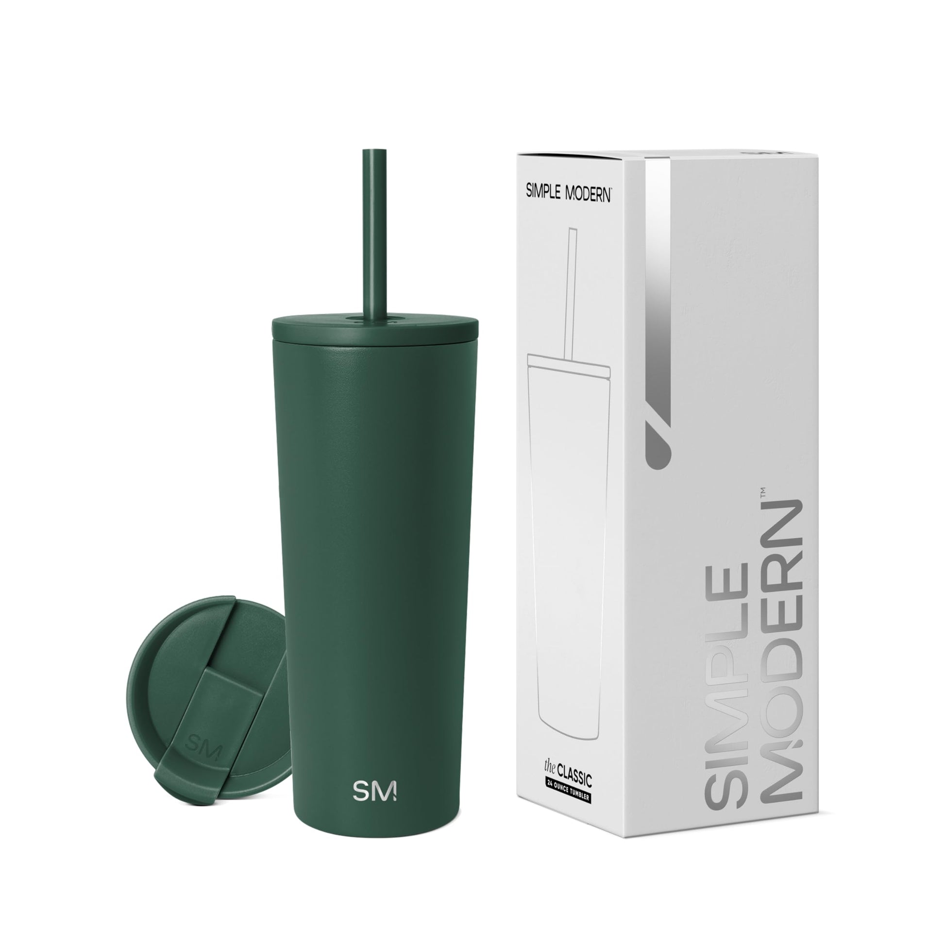 Vaso Térmico Simple Modern Forest Vaso de Café Reutilizable para Viajes 710ml