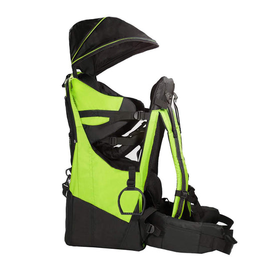 Clevr - Mochila Ligera Excursionismo de Lujo Para Bebé Niño Con Visera de Parasol, Verde