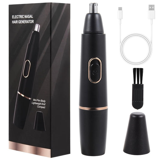Recortador de Vello Eléctrico FEITA Negro Recargable con Rotación de 360 Grados para Hombre