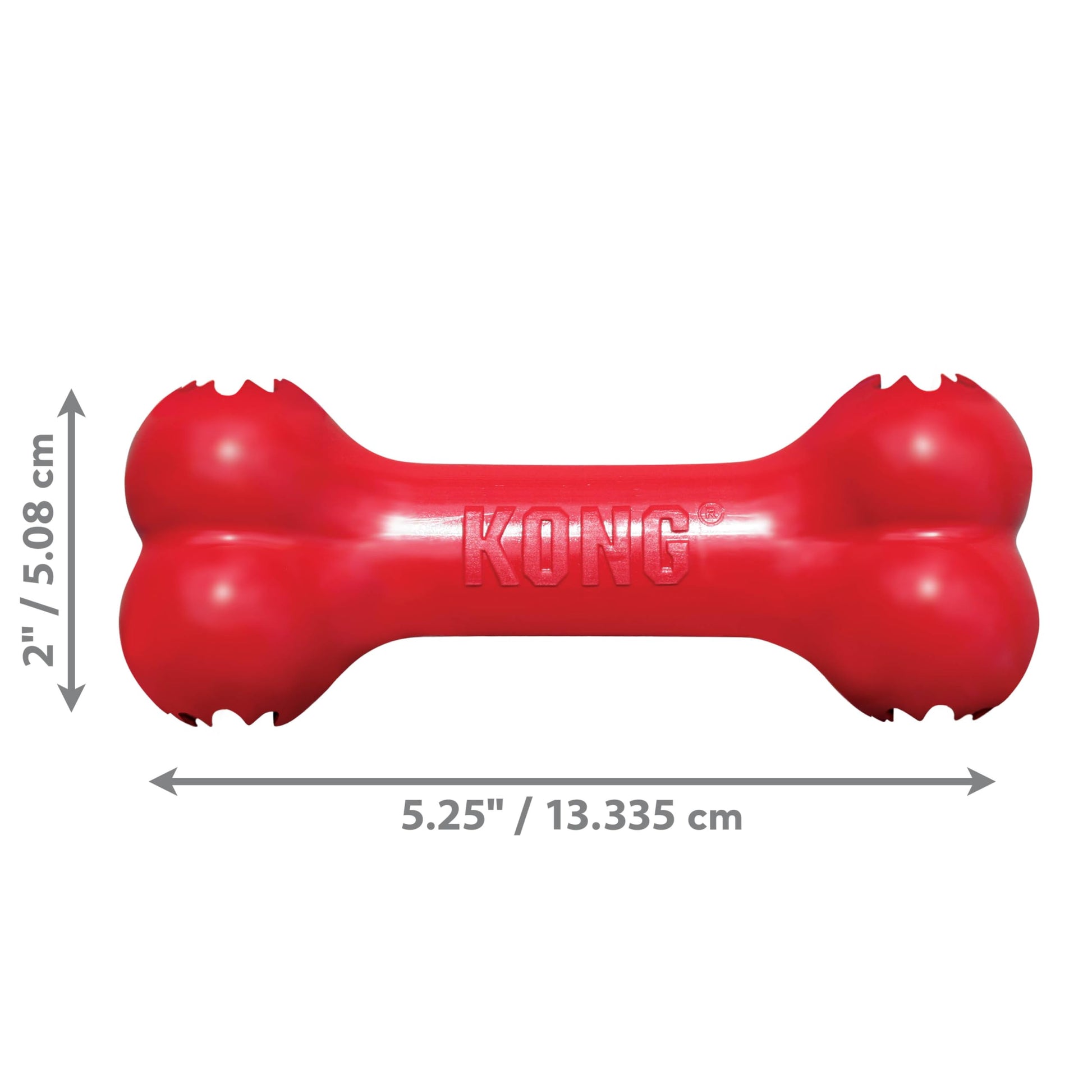 Kong Goodie Bone Juguete para Perro con Forma de Hueso, color Rojo, Chico