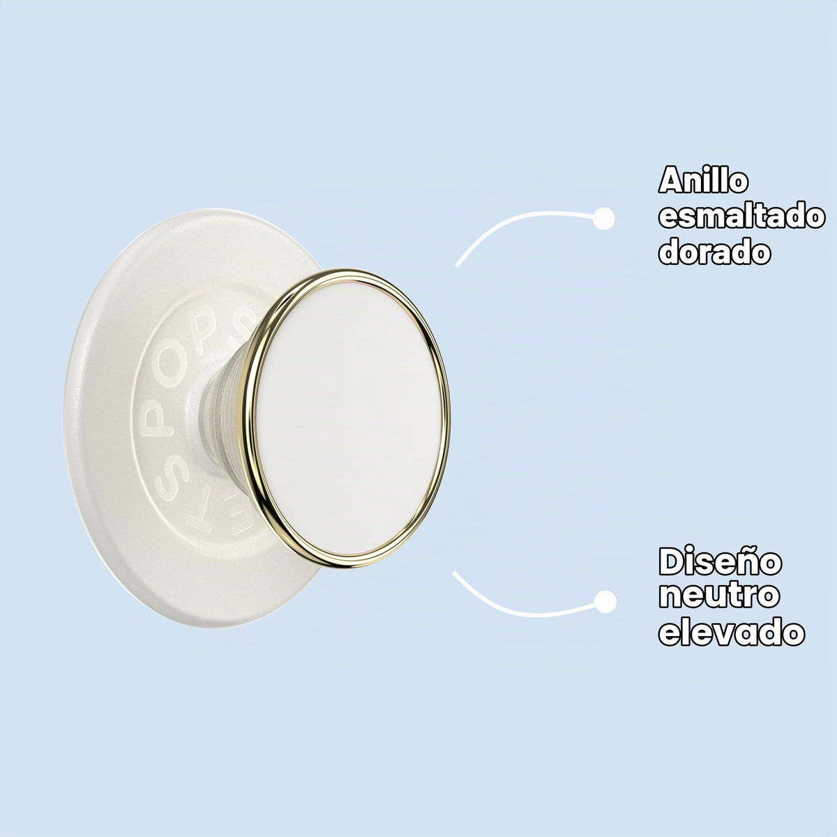 Empuñadura PopSockets Lindos MagSafe con Soporte magnético y Parte Superior Intercambiable para iPhone