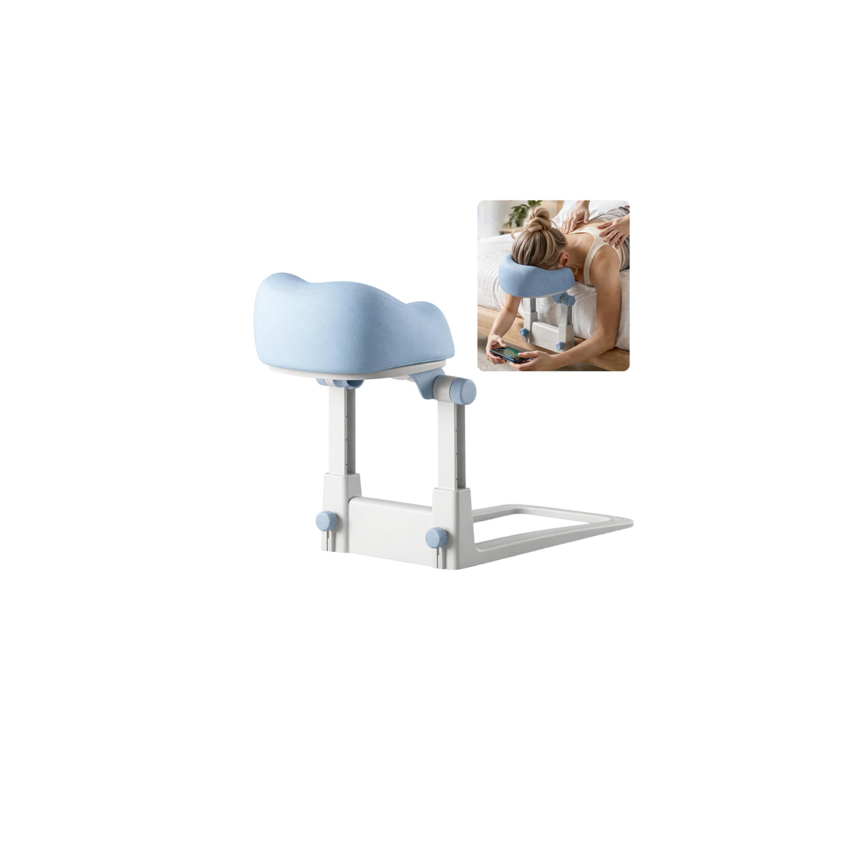 Reposacabezas de Masaje con Altura Ajustable y Funda Lavable para Mayor Comodidad