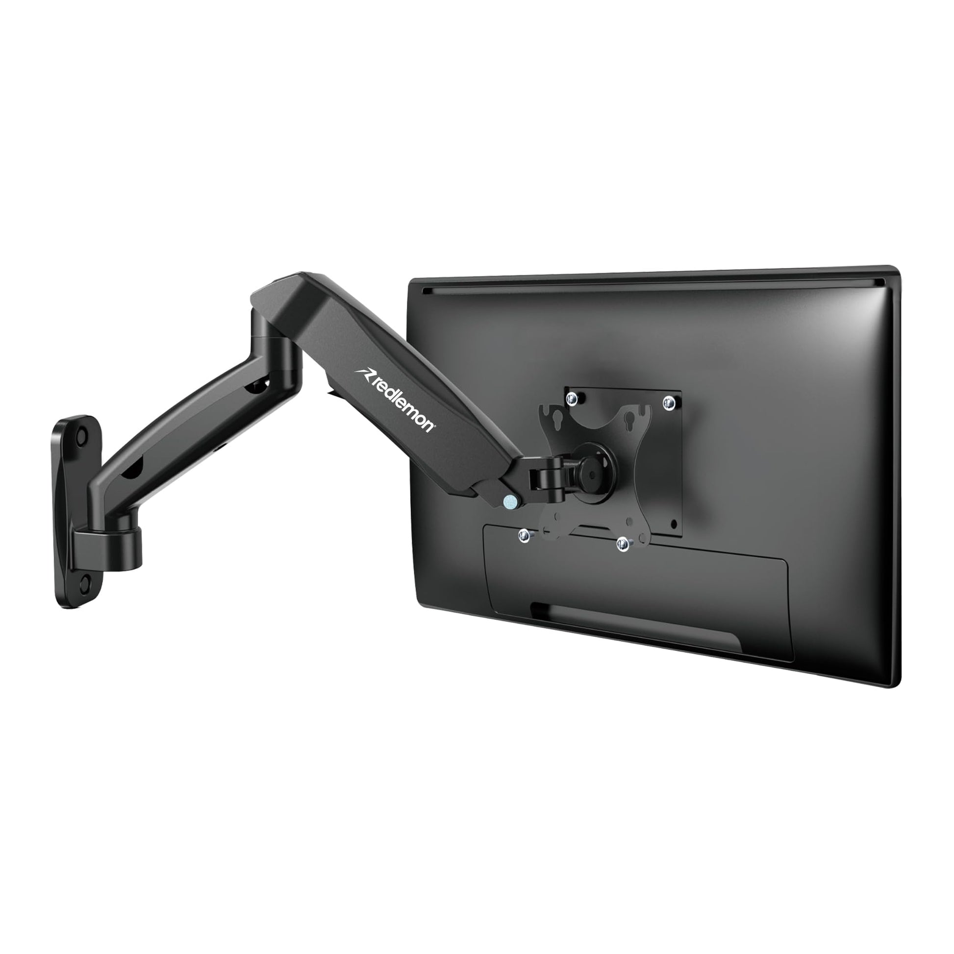 Soporte de Escritorio Redlemon Negro con Brazo Hidráulico para Monitores de 17 a 32 Pulgadas Compatible con VESA