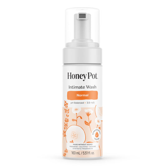 The Honey Pot Company - Feminine Wash - Herbal Infused Feminine Hygine Wash for Sensitive Skin Types - PH Balanced Plant Based Wash Free from Parabens and Sulfates - Normal - 5.51 Fluid Oz.