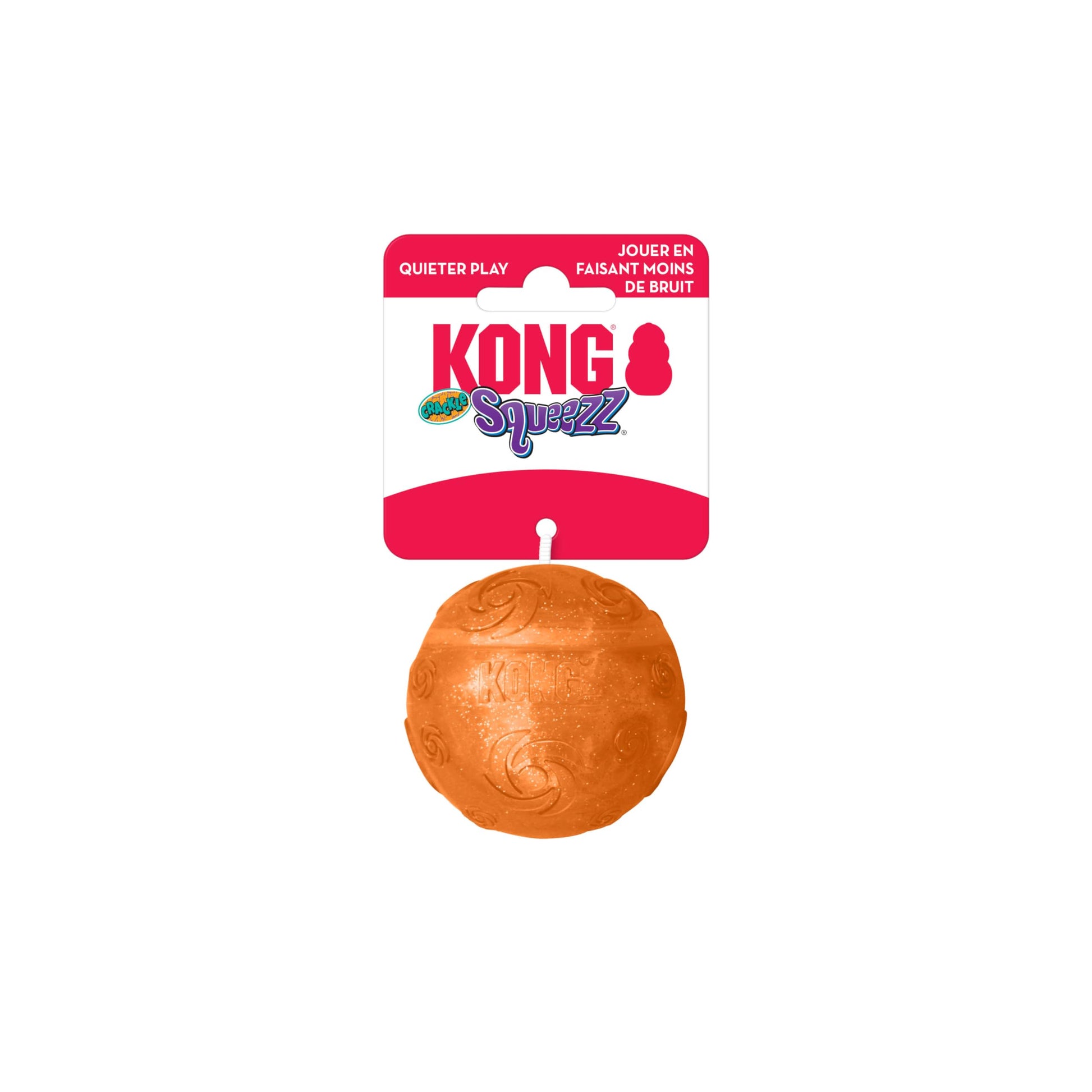 Kong Squeezz Crackle Ball, Multicolor, Mediano