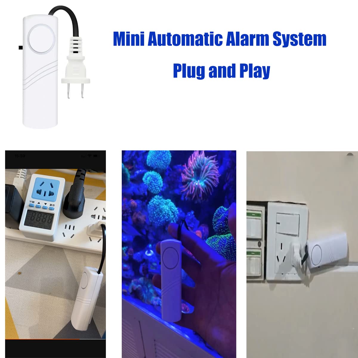 Alarma de Fallo de Alimentación con Sirena Indicadora LED 80 db