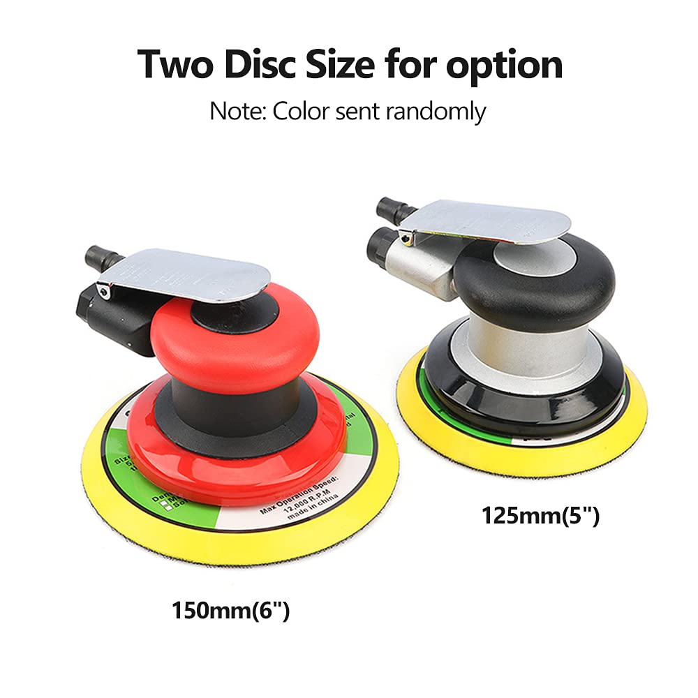 Lijadora Orbital Mingzhe Neumática de 6 Pulgadas Mini