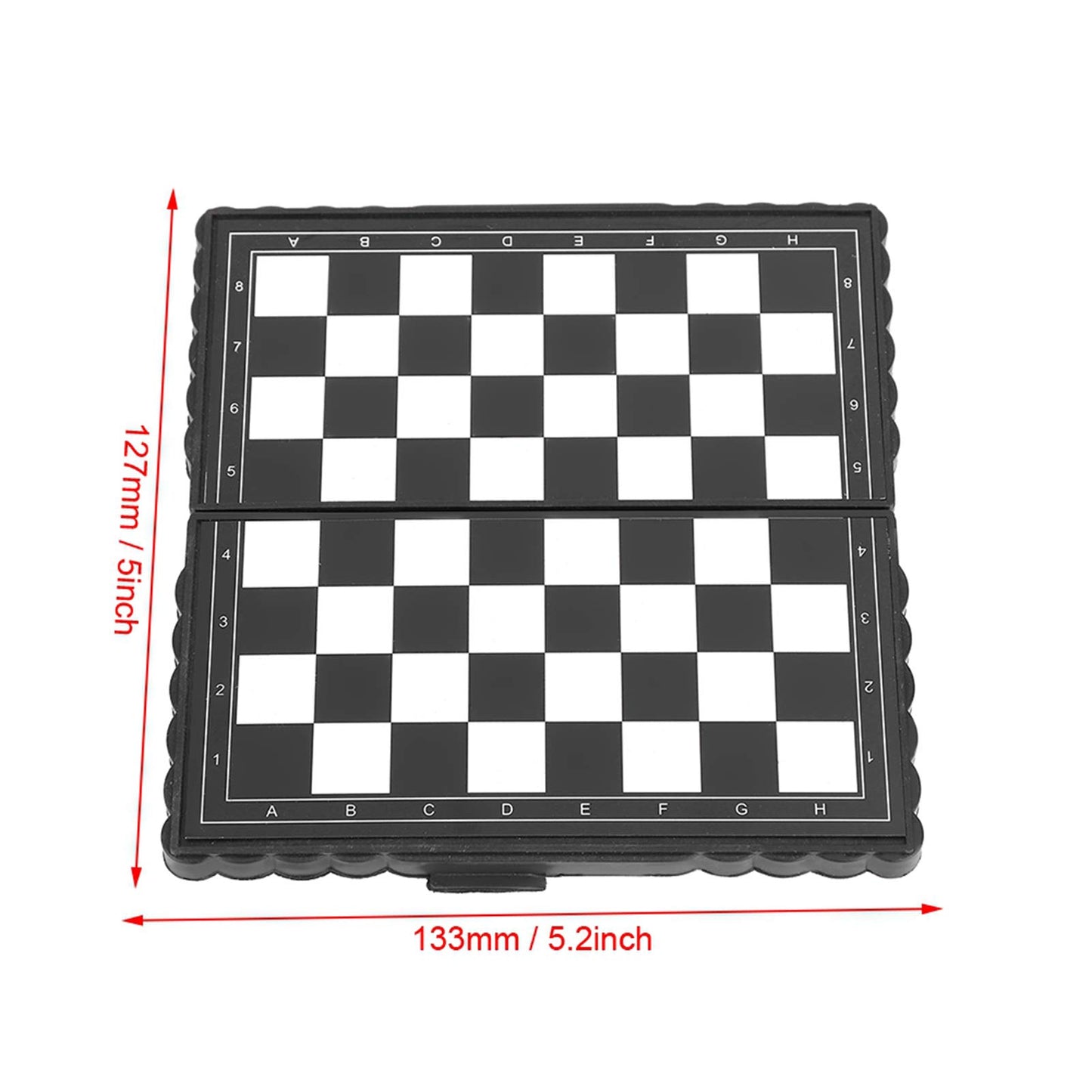 Keenso Vbestlife Chess Board Game: Chess Board Set, Magnetic, Portable, Folding, for All Ages, 2 Players
