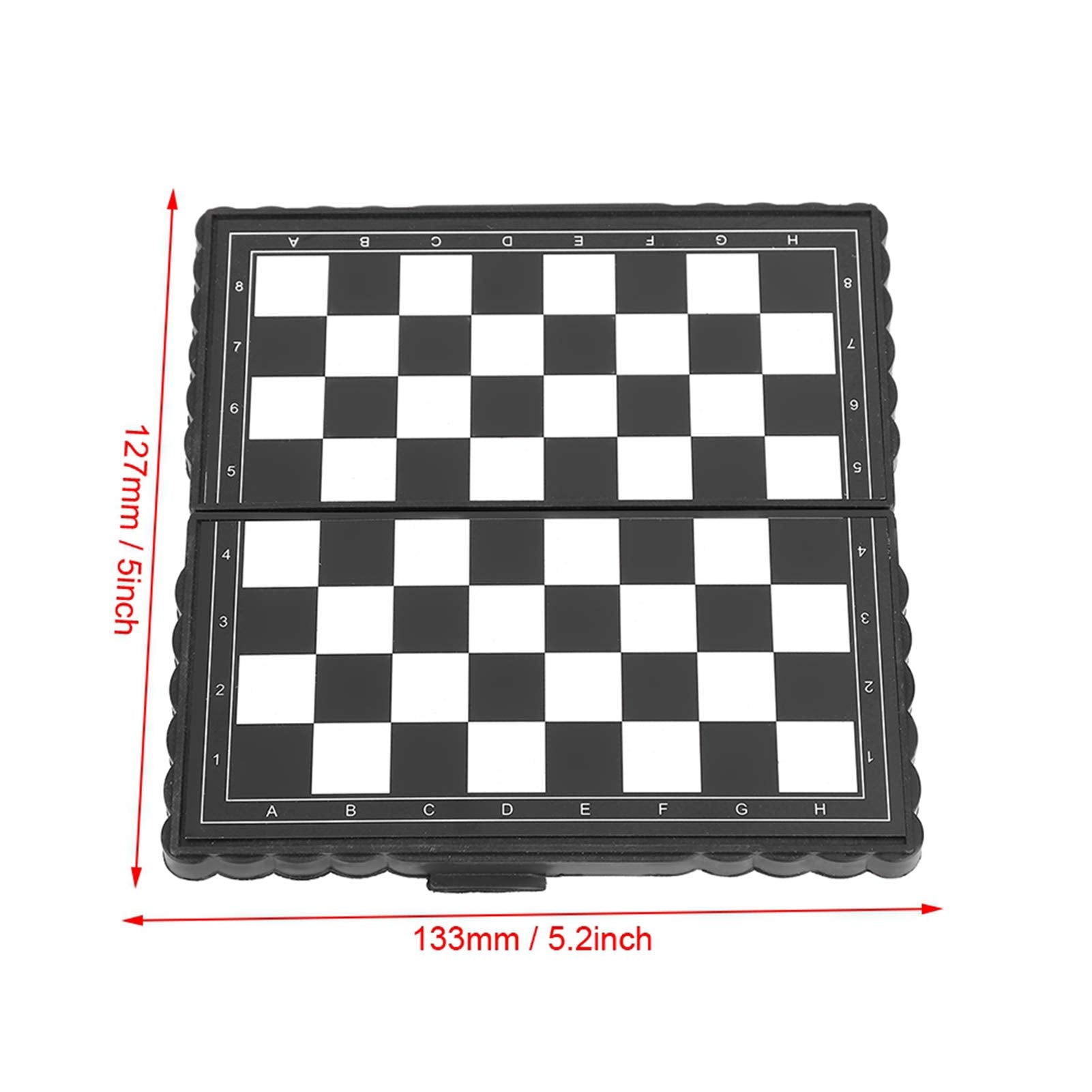 Keenso Vbestlife Chess Board Game: Chess Board Set, Magnetic, Portable, Folding, for All Ages, 2 Players
