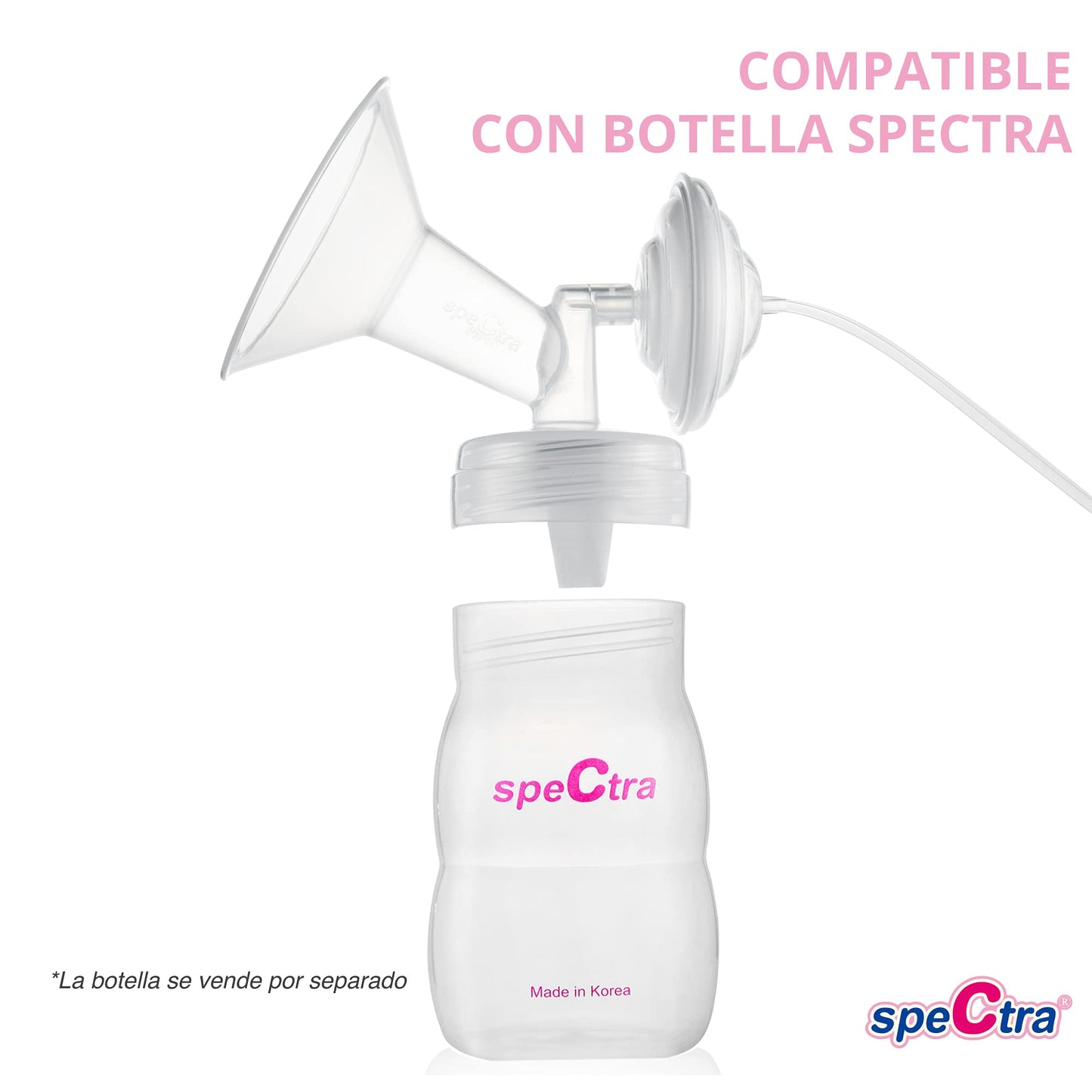 Set de Accesorios para Extractor de Leche Eléctrico Spectra 32mm Repuesto Original Libres de BPA