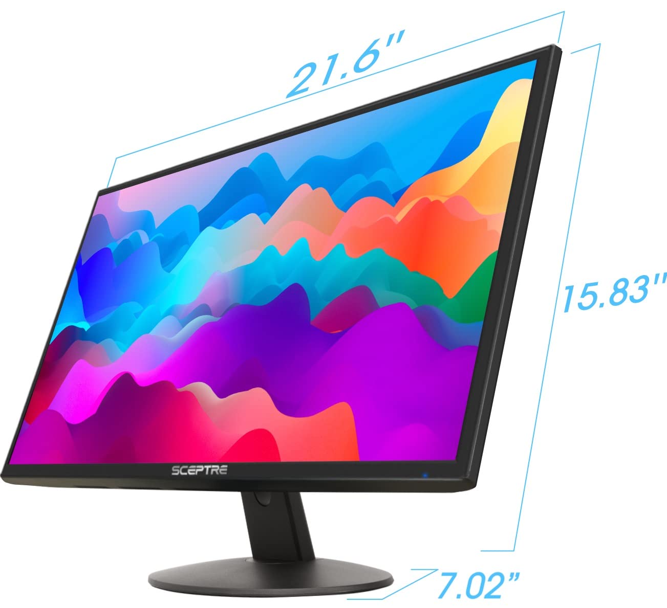 Monitor LED Gaming Sceptre Negro 24 Pulgadas FHD 75Hz con Altavoces Integrados