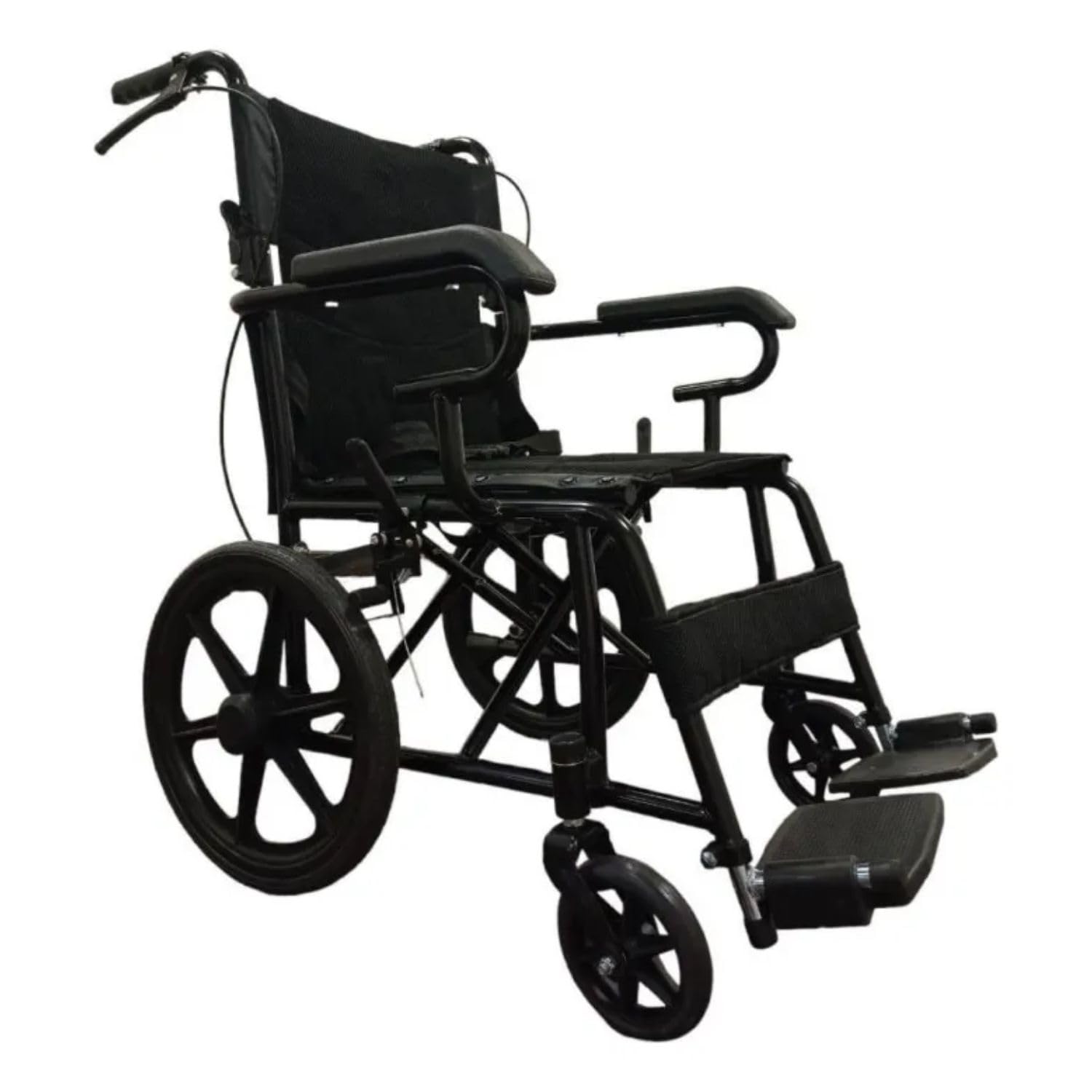Silla De Ruedas ekomobility Plegable con Freno en Agarradera para Traslado