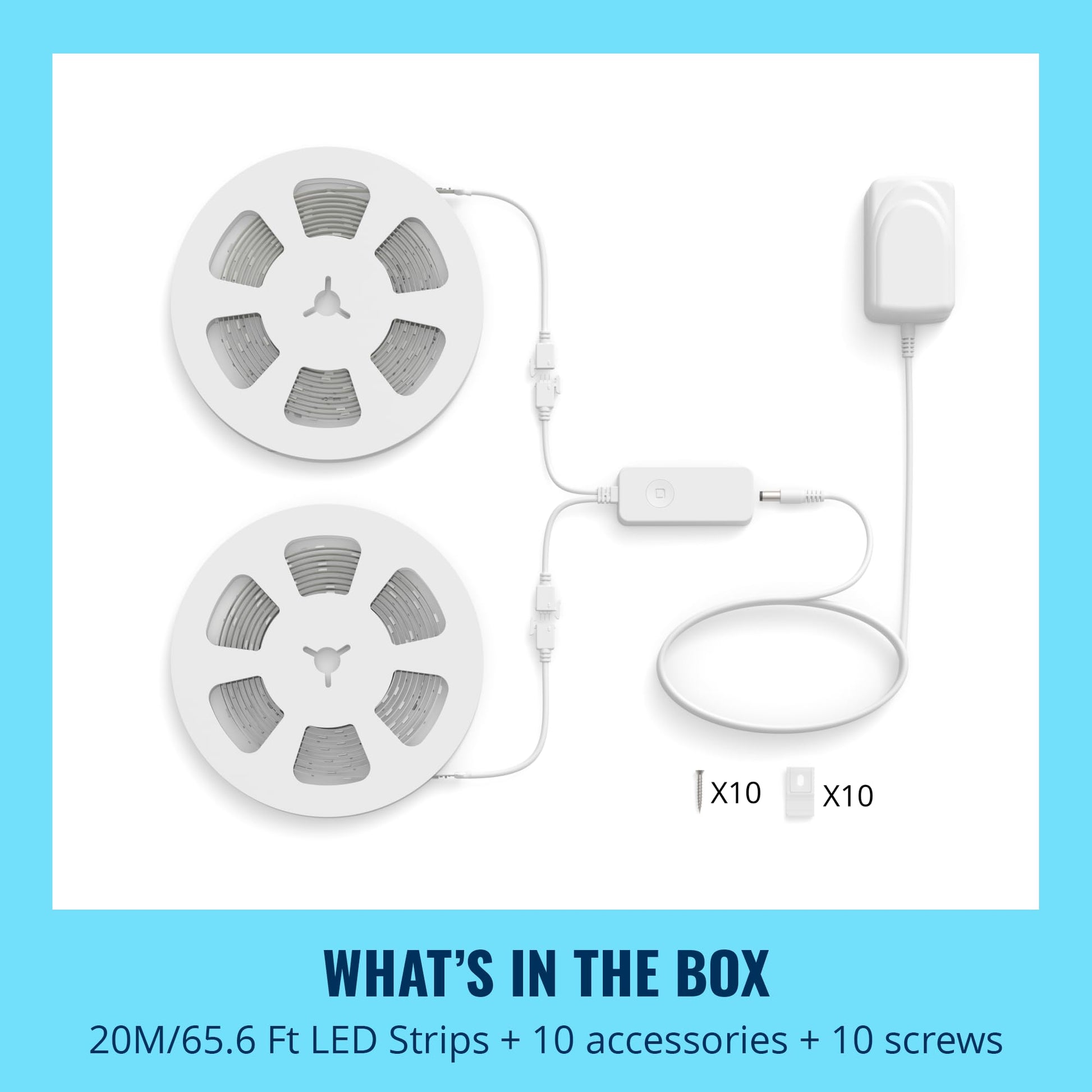 Tira de Luz LED WiZ Connected Multicolor Control de Voz para Hogar Inteligente