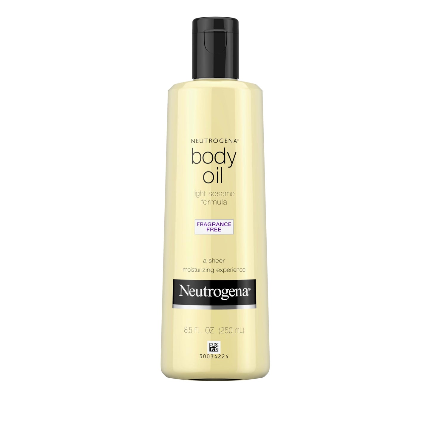 Neutrogena Fragrance-Free Lightweight Body Oil for Dry Skin, Sheer Moisturizer in Light Sesame Formula, 8.5 fl. oz