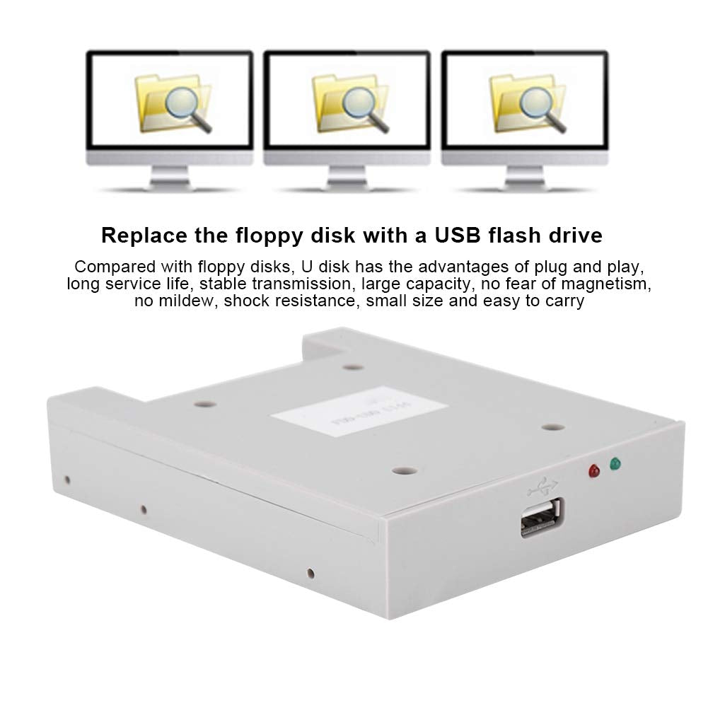 Emulador de Disquete Externo para Controladores Industriales USB FDD-UDD U144K con CD-R 3.5 SSD U Disk 1.44M