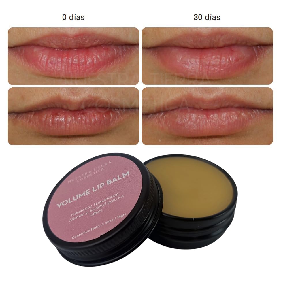 Bálsamo Labial Volume Nuestra Tierra Cosmética Voluminizador
