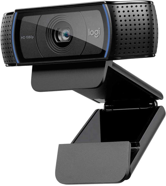 Cámara Web Logitech C920e C920 HD Negro con Audio Estéreo Dual y Streaming Gaming para Videollamadas y Grabación Full HD 1080p
