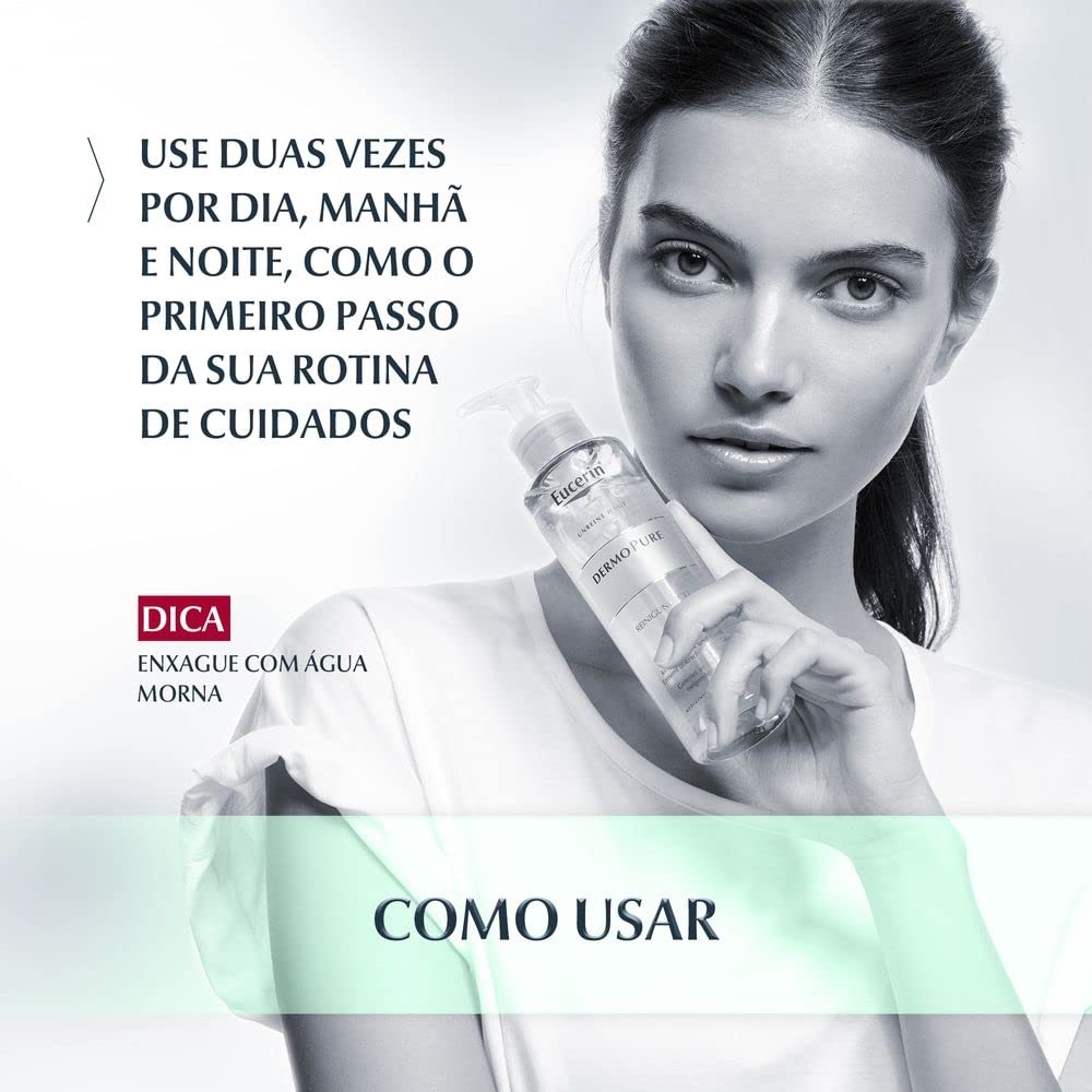 Serum facial ligero DermoPure Triple Effect (40 ml), Efecto Anti-Manchas, Anti-Imperfecciones y Anti-Brillo, para una piel sin imperfecciones por acné + DermoPure Gel Limpiador Facial, 200 ml