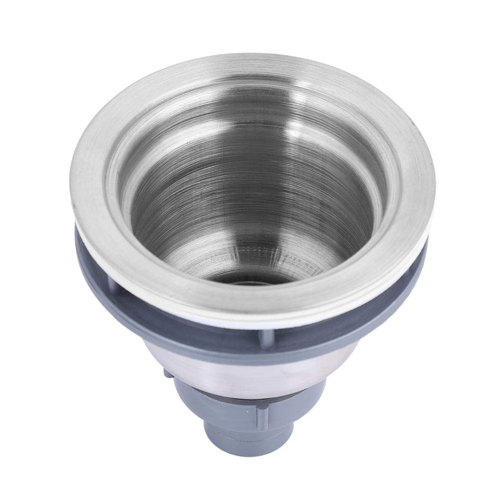 Garosa Colador de Fregadero de La Cocina Fregadero de La Canasta Colador de Filtro de Drenaje de Acero Inoxidable 304 con Tapa Extraíble Tapa de Sellado