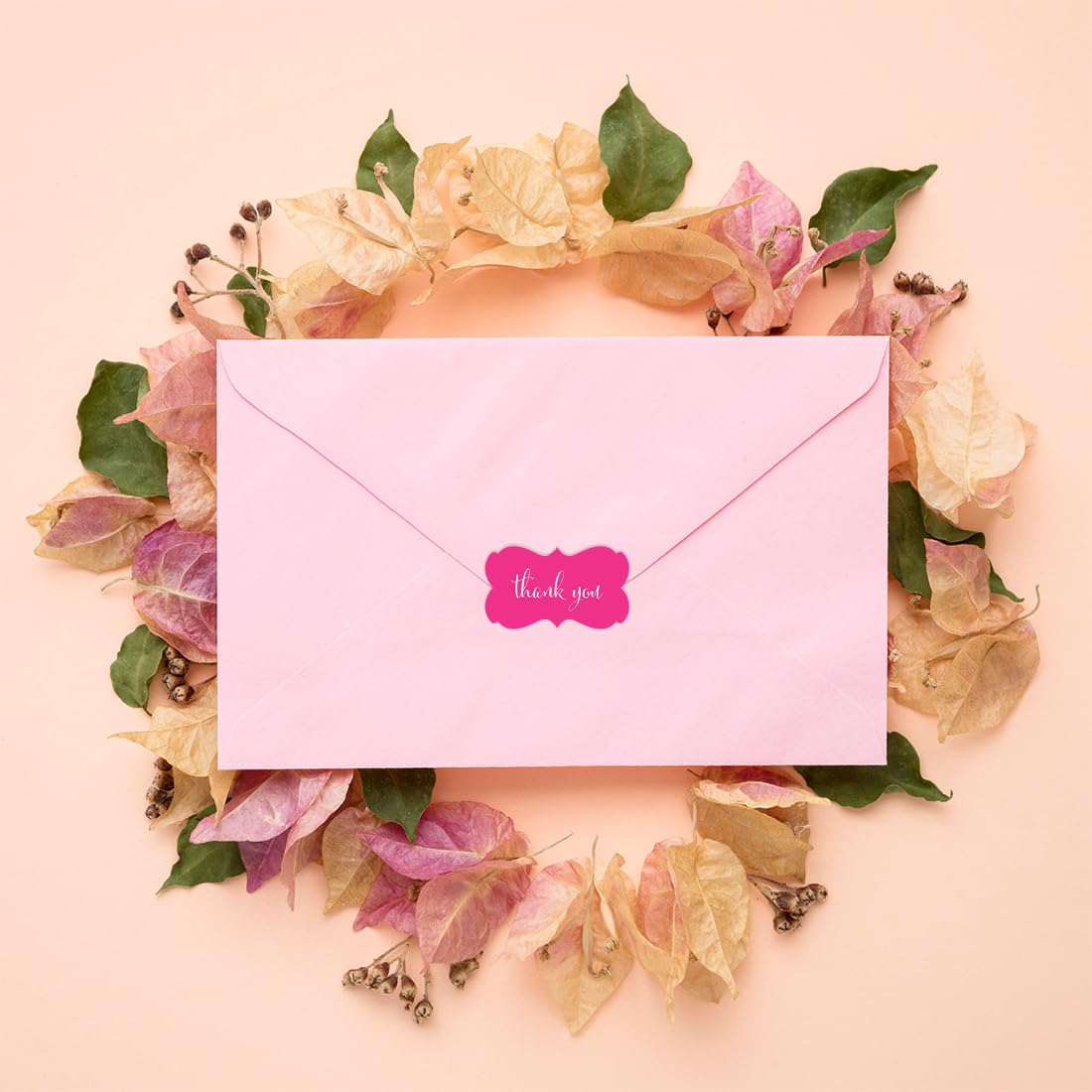 Andaz Press Etiqueta para sobre , Thank You Fucsia, 1, 36.00
