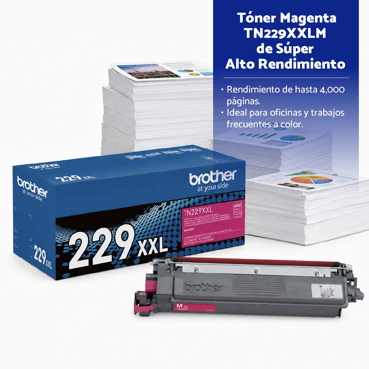 Tóner Brother Magenta de Súper Alto Rendimiento