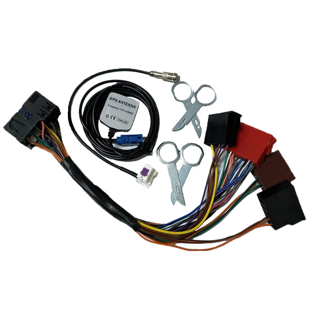 Juego de Adaptador Kit de Actualización RNS-E Bose Negro para Audi A3 A4 A6