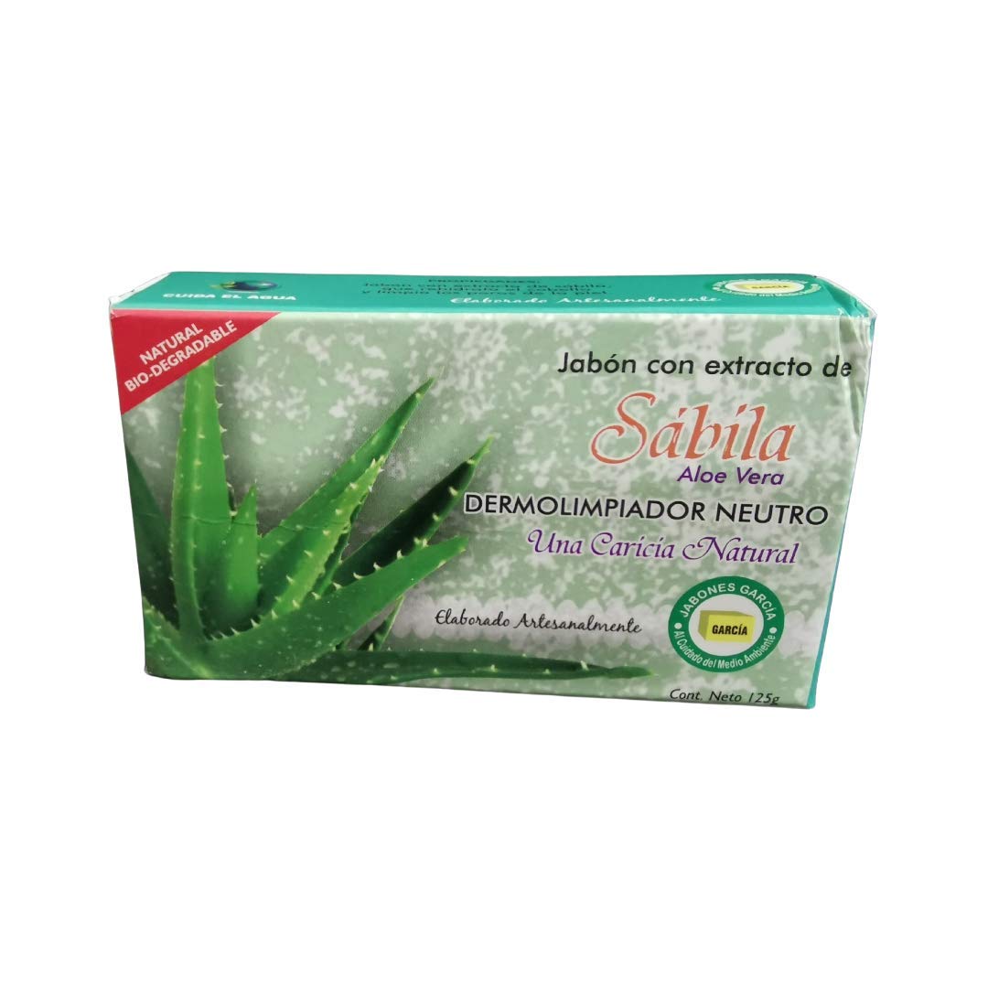 Jabón García Sábila 5 Pz De 125g Ecológico Biodegradable