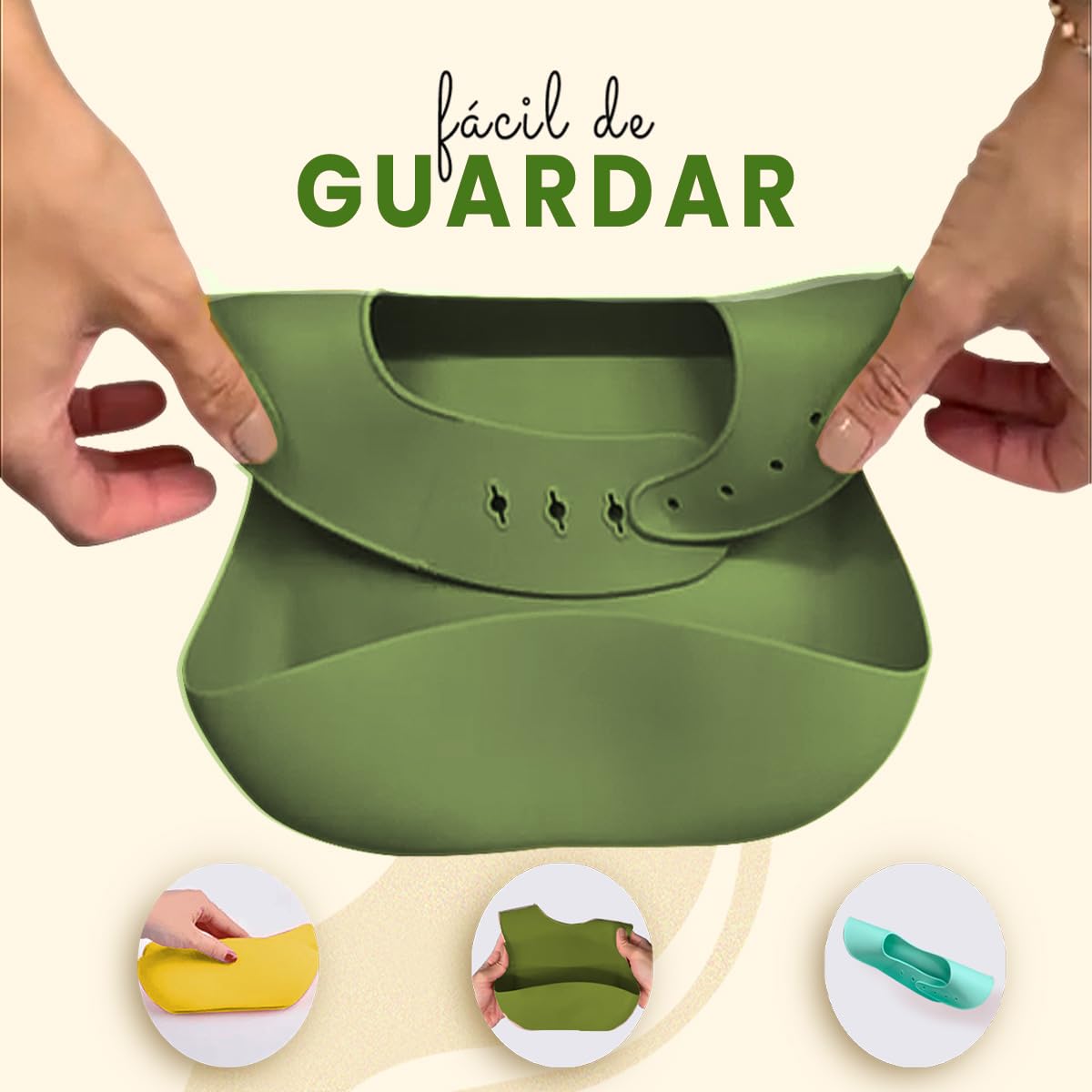 HAPPY LIFE baberos para bebe de silicona suave grado alimenticio, set 3 baberos impermeables, BPA FREE, para alimentacion complementaria de bebé (niña I niño)