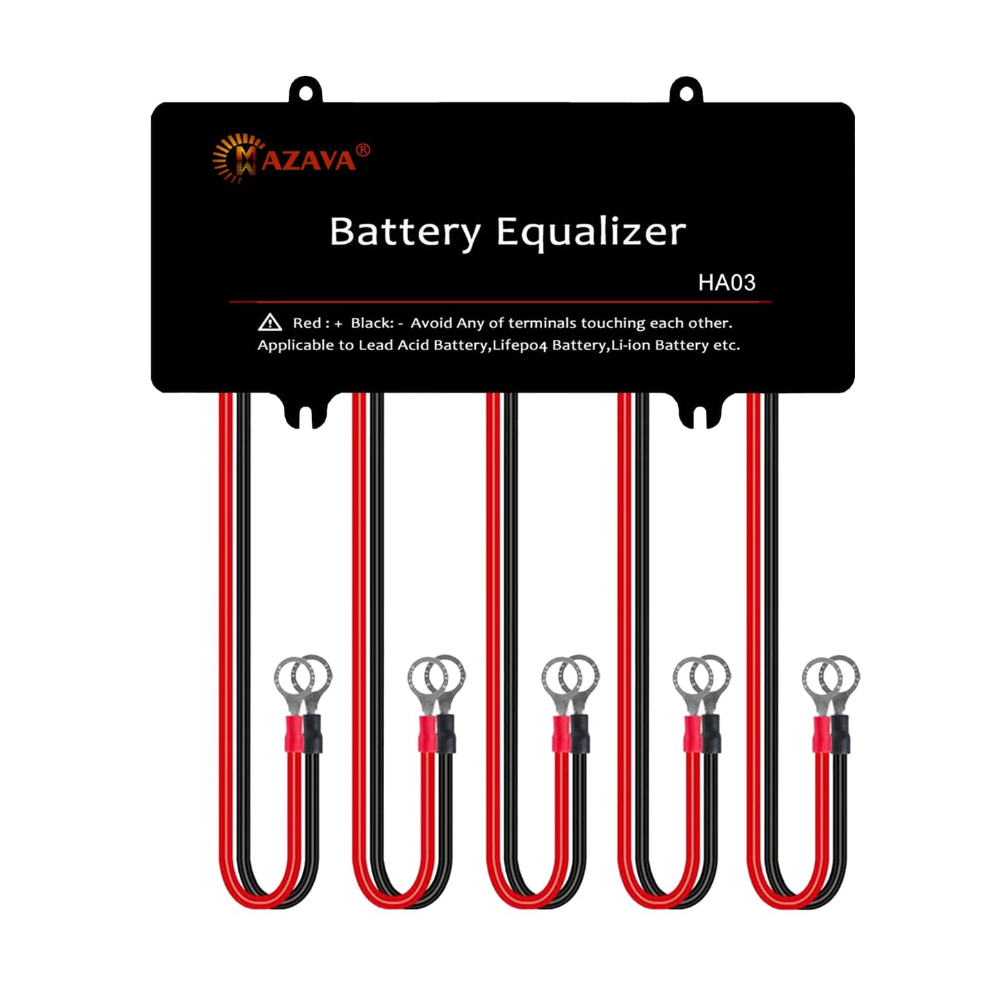 Mazava HA03 - Equalizador de batería para 5 baterías conectadas en paralelo en serie para sistema de batería de 60 V, 12 V x 5, extender la vida útil de la batería