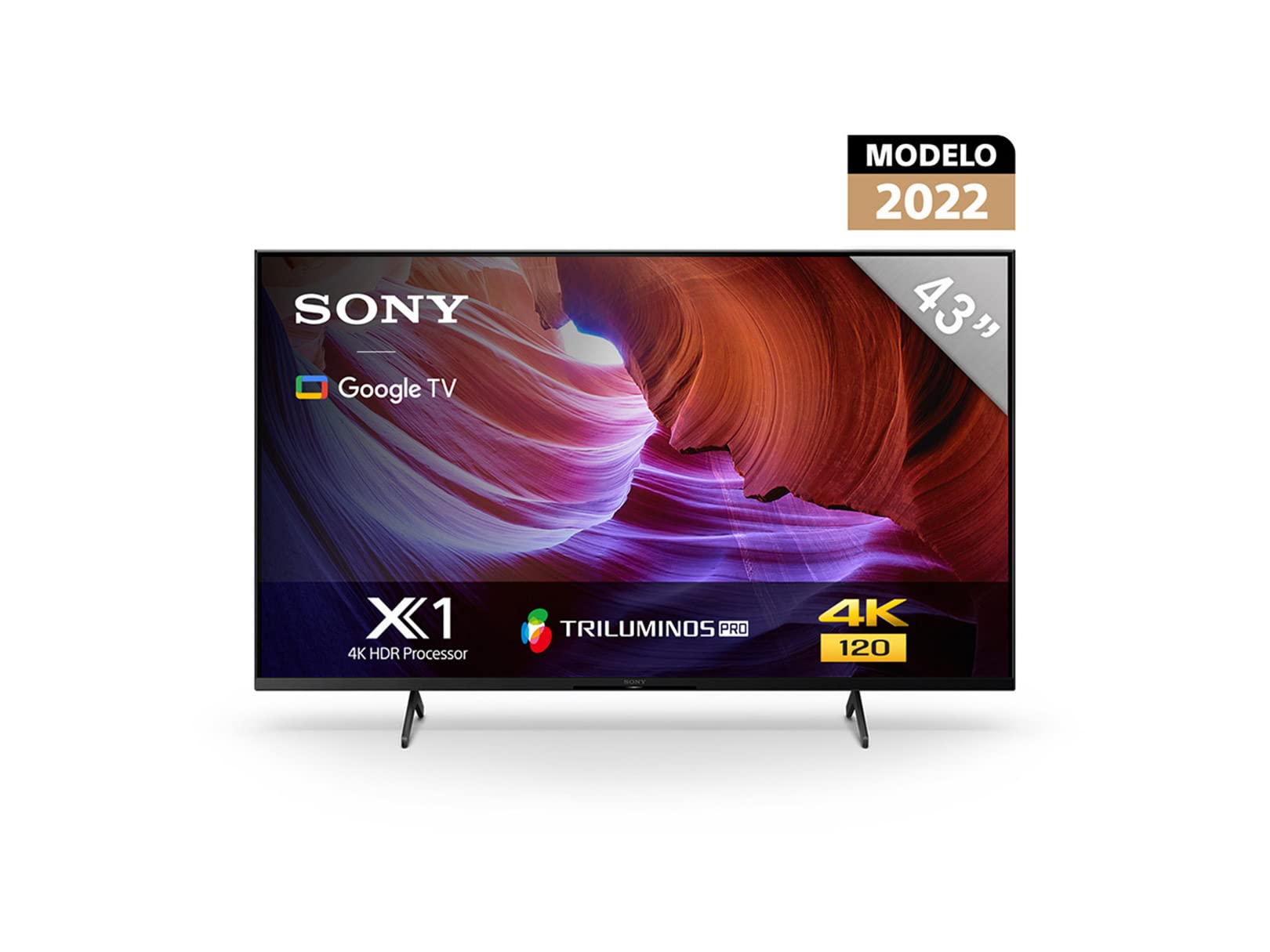 Sony Pantalla 43 Pulgadas KD-43X85K 4K UHD LED Smart Google TV con Panel 120HZ Nativo Modelo 2022, KD43X85K