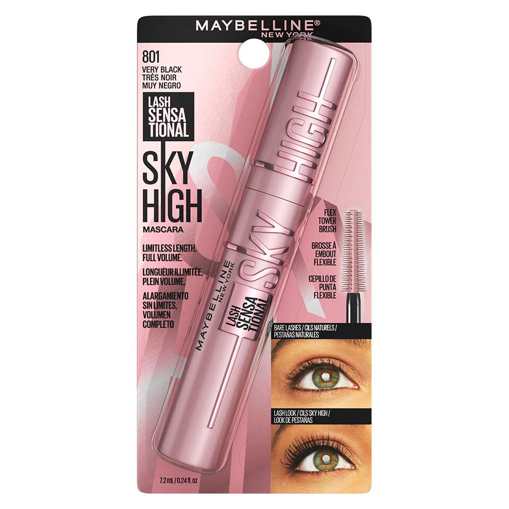 Labial líquido brillante Maybelline Super Stay Vinyl Ink Royal + Mascara lash sensational sky high lavable Negro