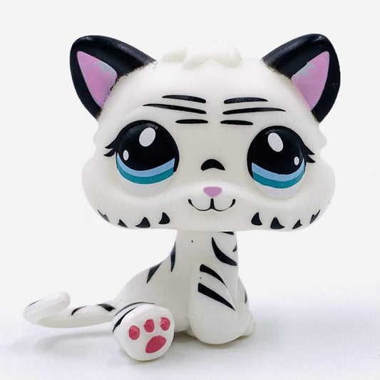Juguete hecho a medida para bebé gatito, tienda de mascotas, juguete de pelo corto para gato, mini figura de animal de 1 pulgada