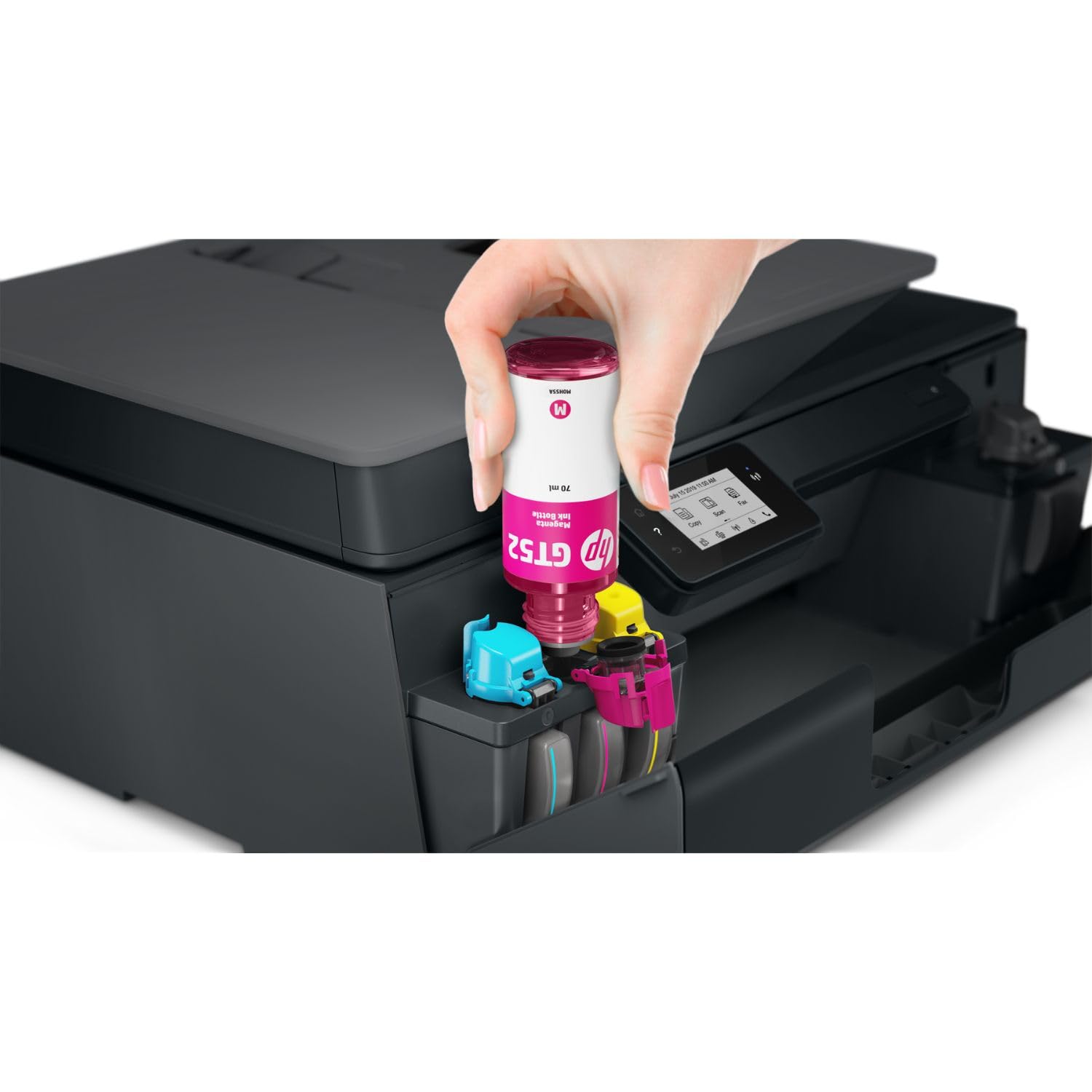 Multifuncional HP Smart Tank 615 con Sistema de Tanques de Tinta, Impresora, Copiadora, Fax y Escáner, 1200 dpi, Wi-Fi, Bluetooth, USB.