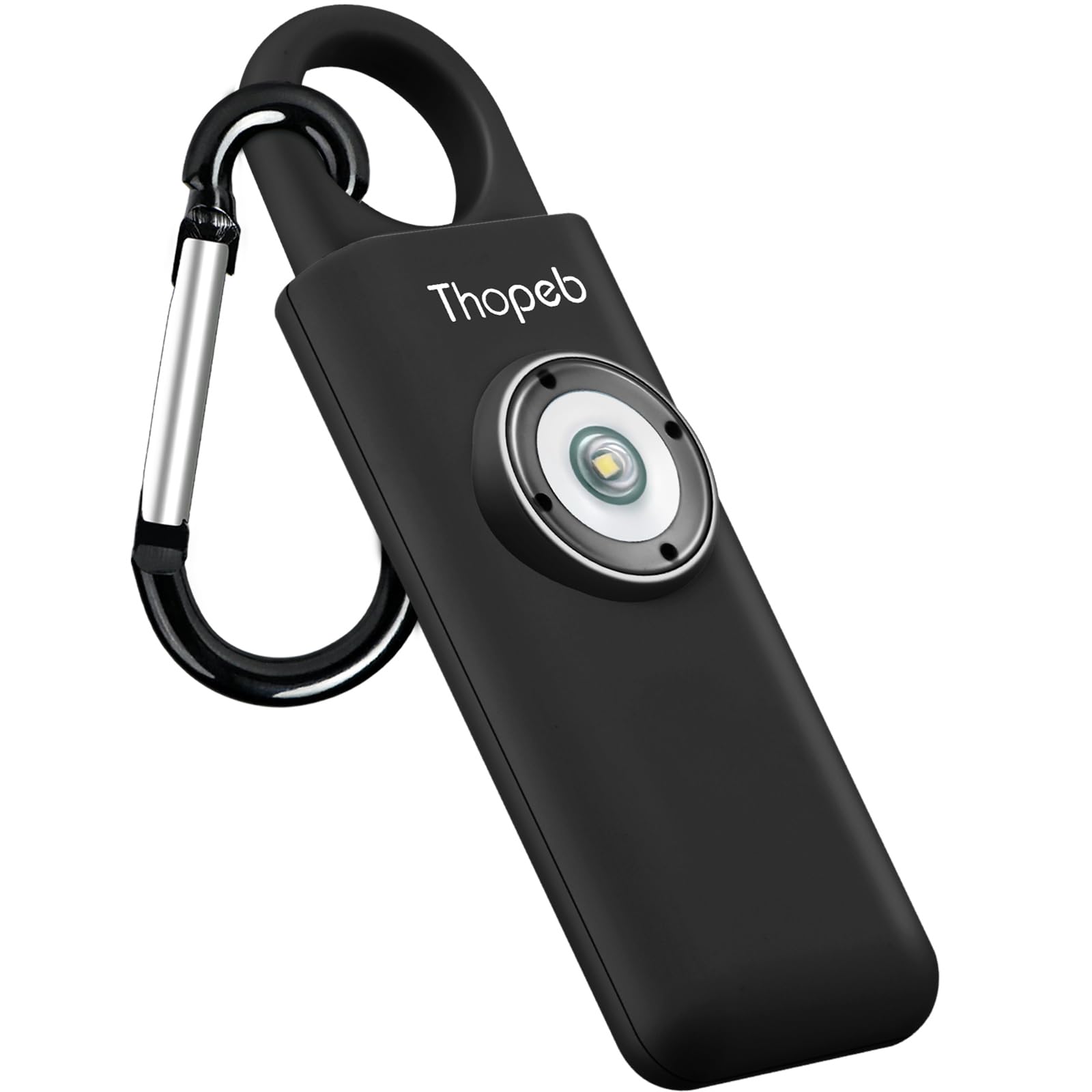Alarma de Seguridad Personal Thopeb Carbón con Sirena de 130 dB y Luz LED para Mujer