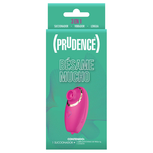 Succionador Prudence Bésame Mucho Rojo 3 en 1 para Mujer
