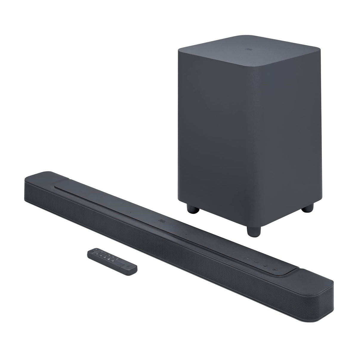 Barra de Sonido JBL Bar 500 Negro con Subwoofer 5.1 Surround Wi-Fi Bluetooth Dolby Atmos 590W HDMI ARC Multibeam