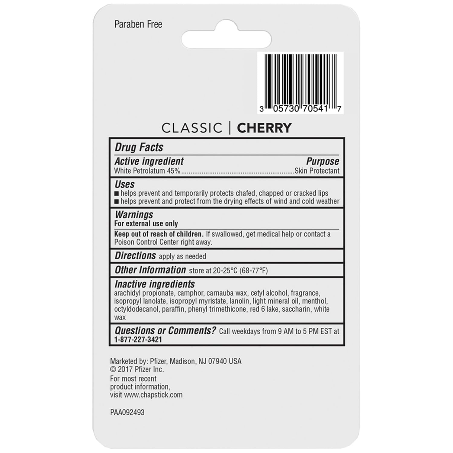 ChapStick- Bálsamo labial, cereza clásica, paquete de 3 (12 juegos/36 tubos), cuidado labial a granel, afrutado y dulce, 0,15 oz cada uno