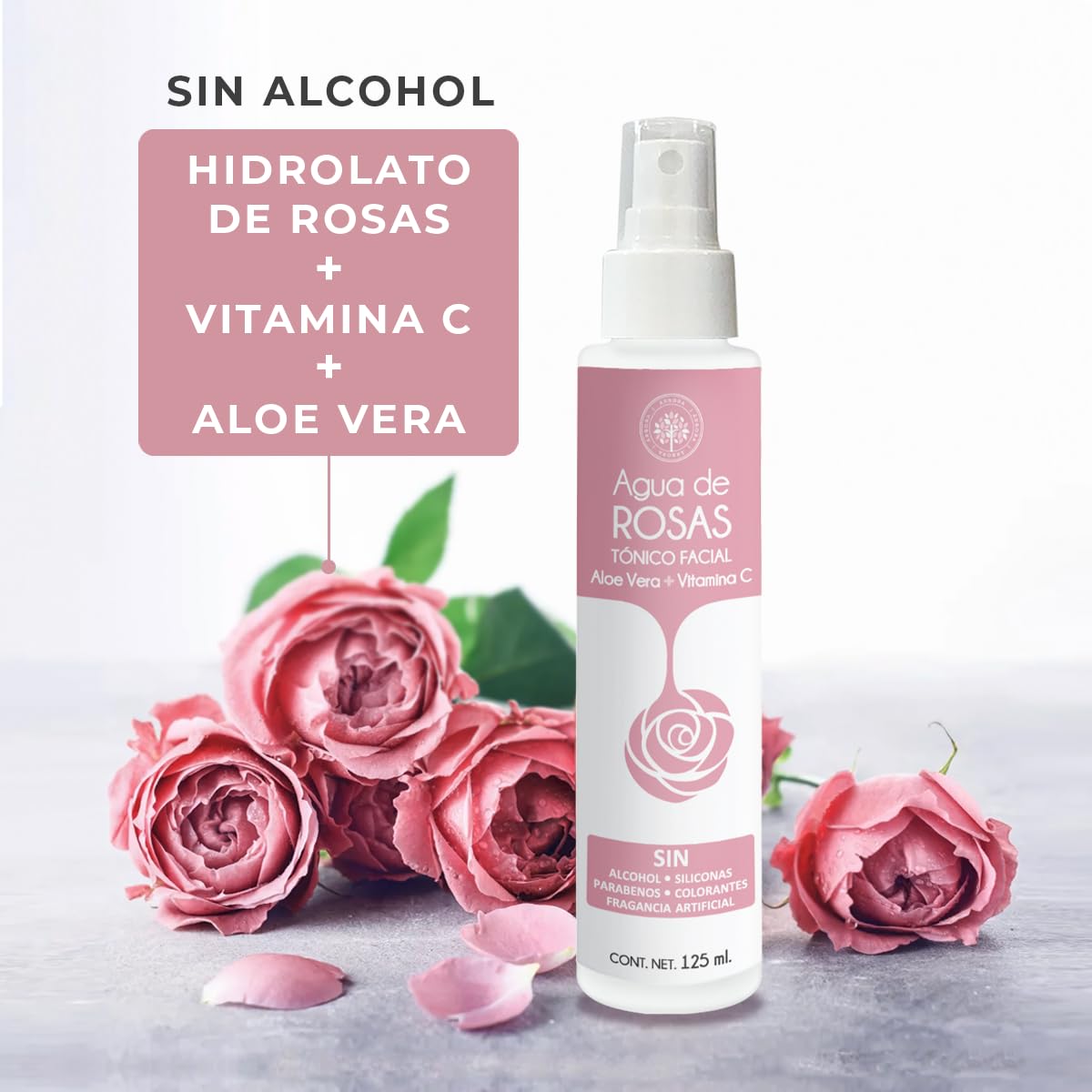 Árbora Aceite de Rosa Mosqueta y Agua de Rosas anti-edad atenúa estrías.