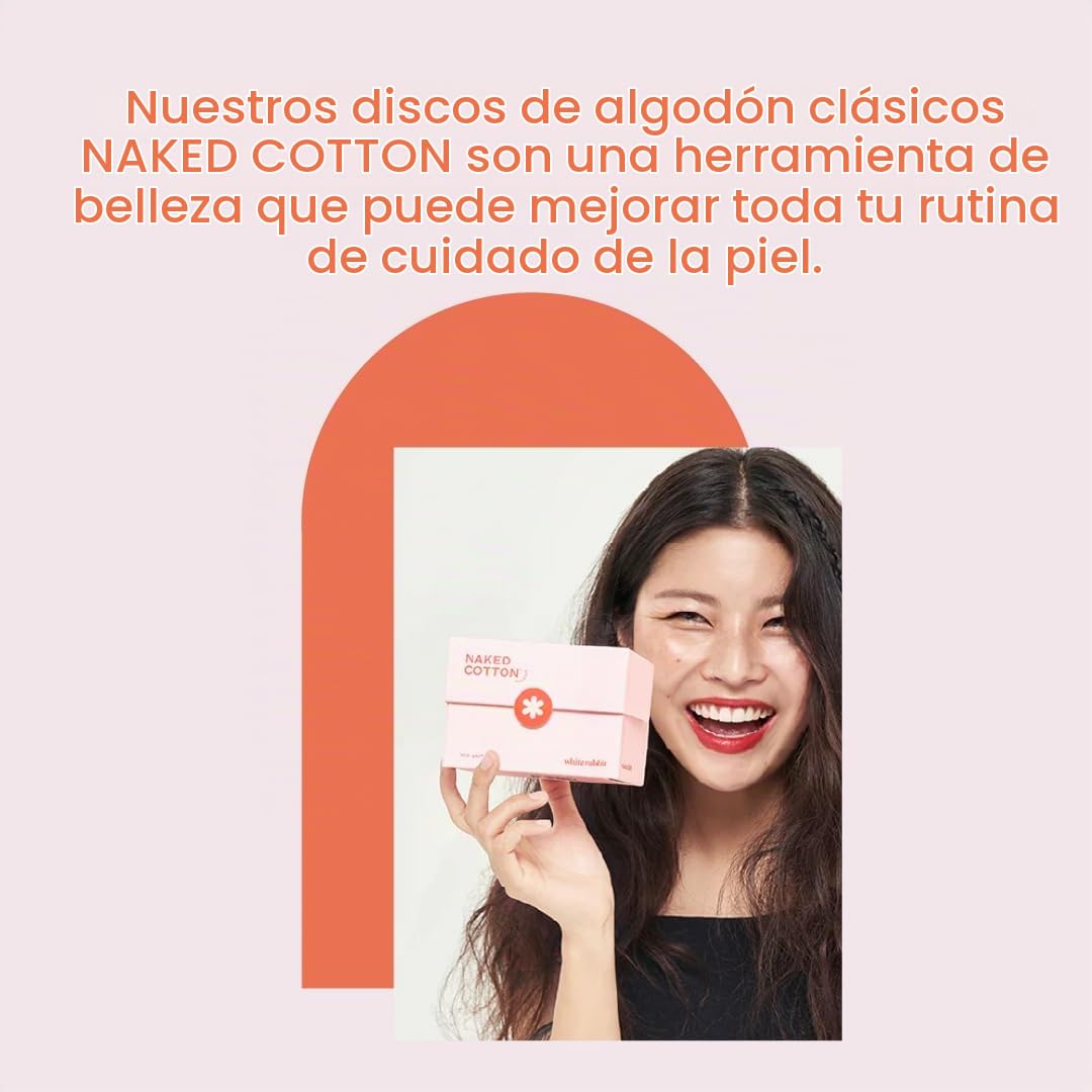 Almohadilla de Algodón Premium 100% Orgánico Auténtico Blanca Sin Blanquear ni Tratar