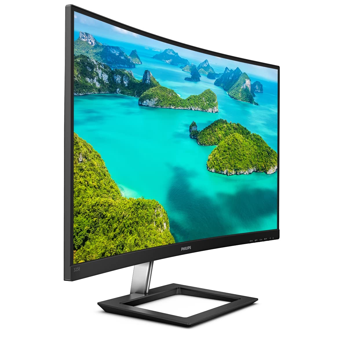 PHILIPS 325E1C 32" Monitor sin Marco, Panel VA, Curvo 1500R, Quad HD 2K, Ultra Wide-Color, 123% sRGB, 75Hz, 4 ms, FreeSync, VESA.