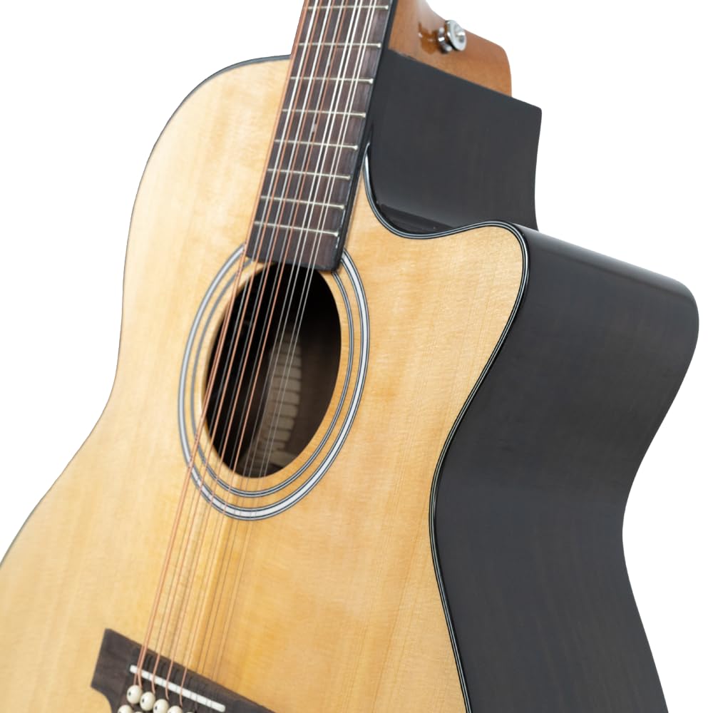 Guitarra Electroacústica Aureal 12 Cuerdas Aag-12st Natural