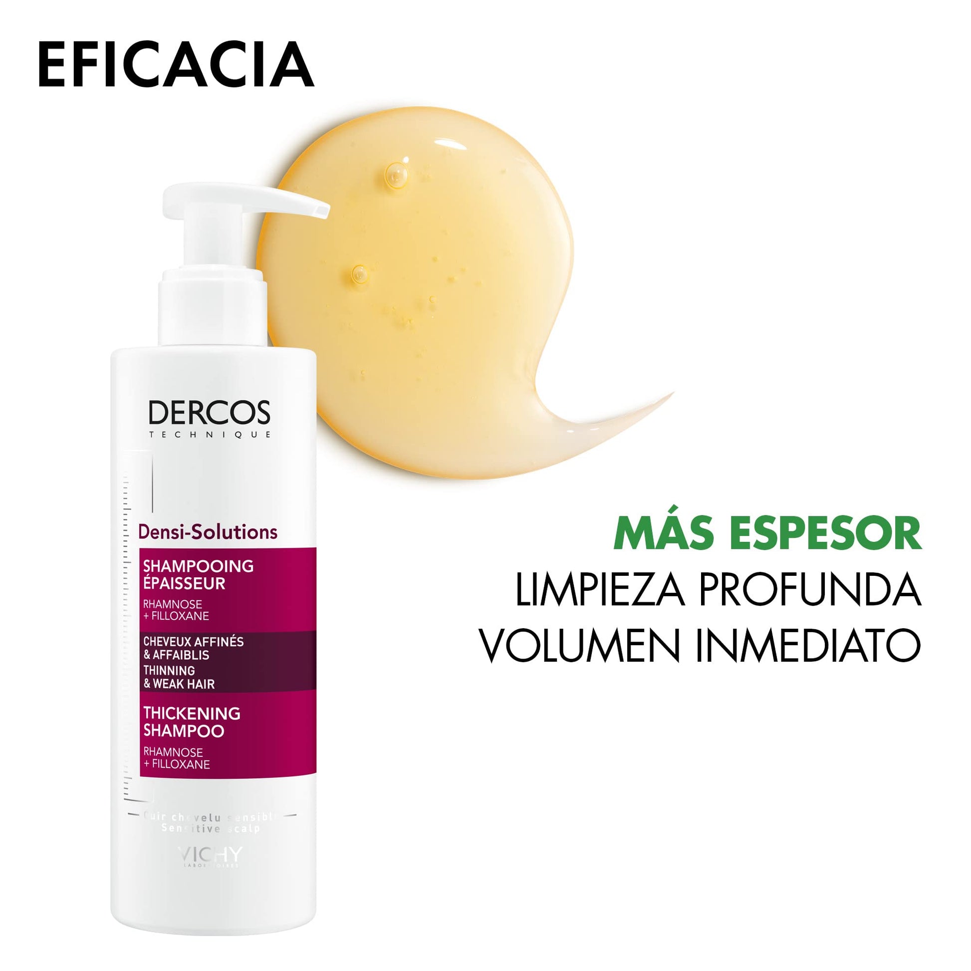 Shampoo Densificador Vichy Dercos con Vitamina E 250ml