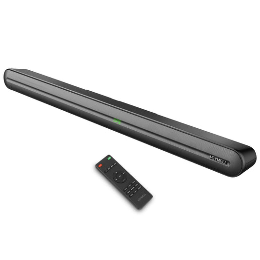 Heymell Barra de sonido Bluetooth de 150 W para TV, barras de sonido envolvente 3D para TV, barra de sonido para Smart TV con 6 controladores, sonido claro, sin ruido, altavoces de TV, barra de sonido